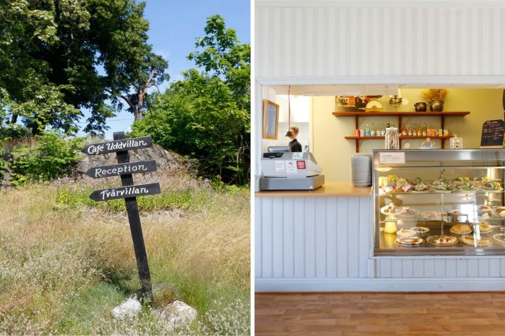 Café Uddvillan i Mälarhöjden på kort promenadavstånd