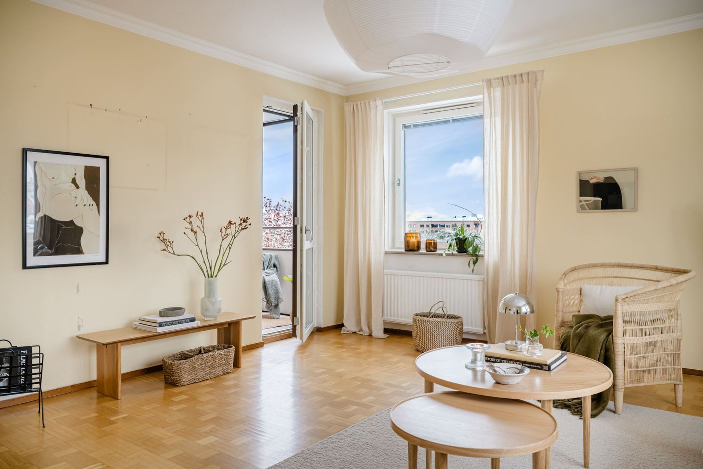 Utgång till balkong