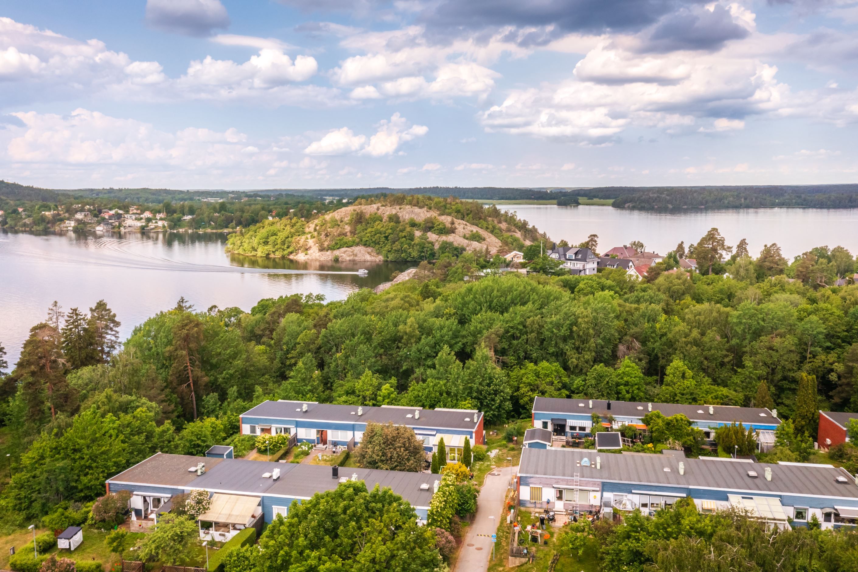 Utsikt över området