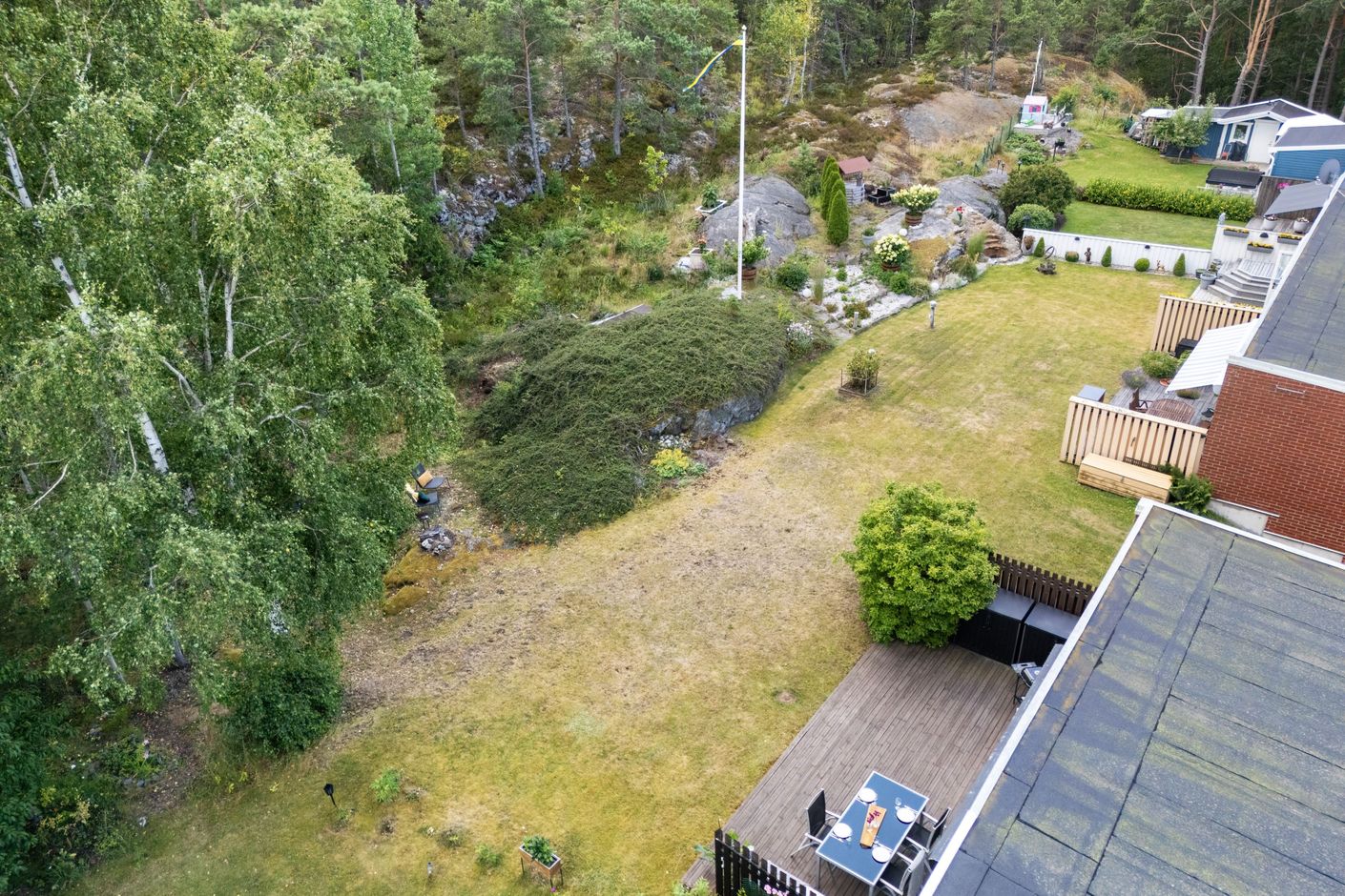 Uteplats på baksidan