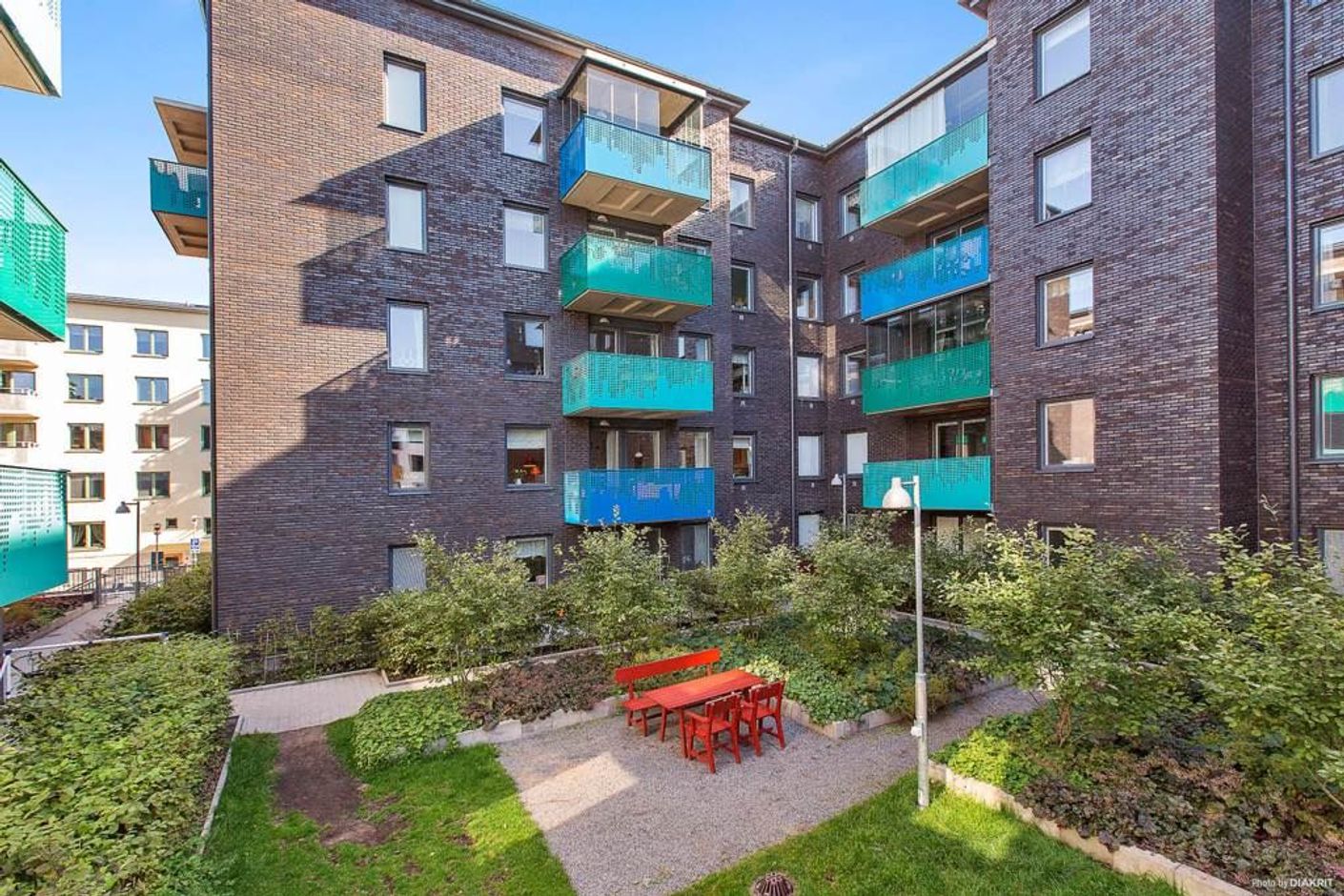 Lågupplöst Trivsam innergård