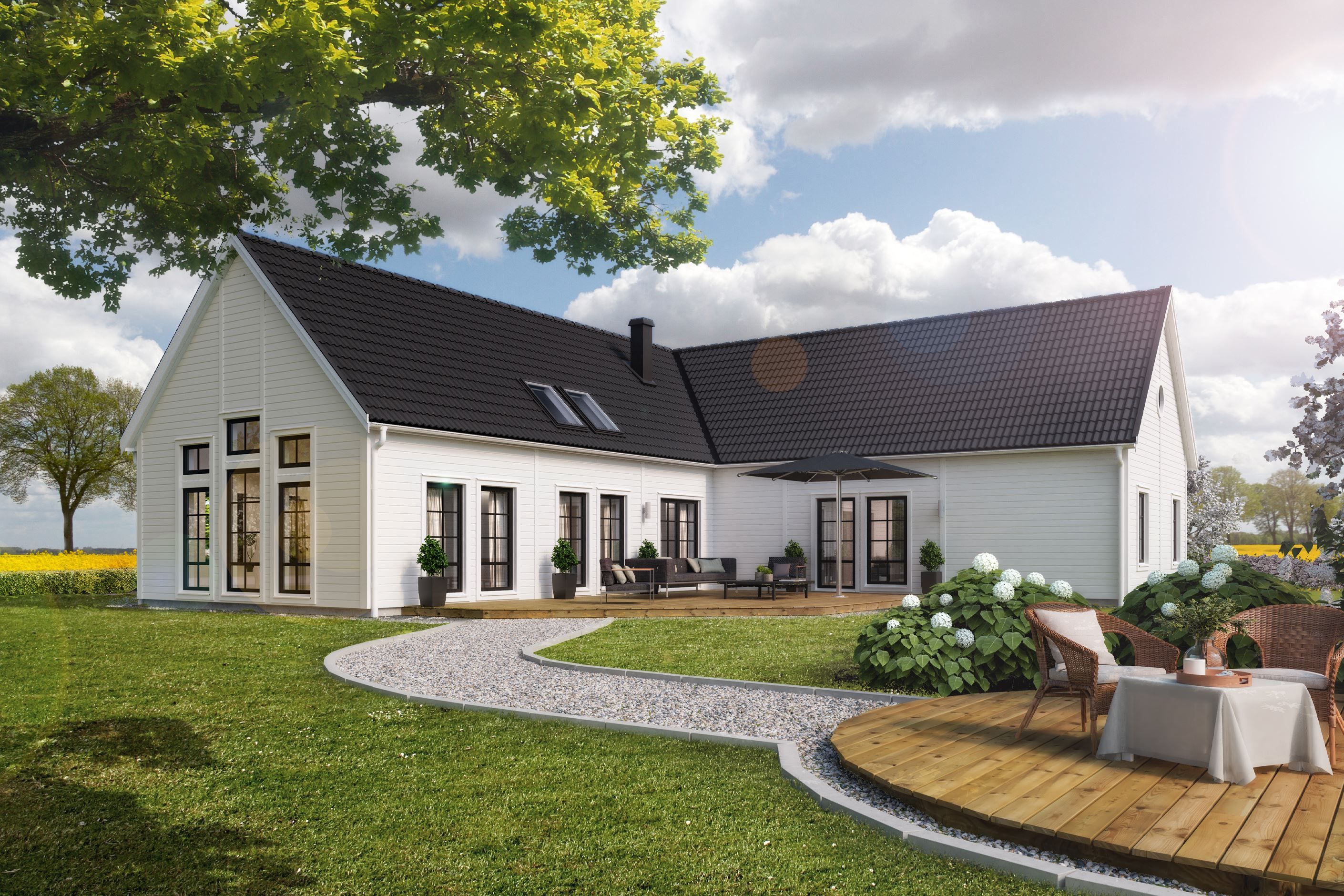 LB-hus Optimal 173 baksida