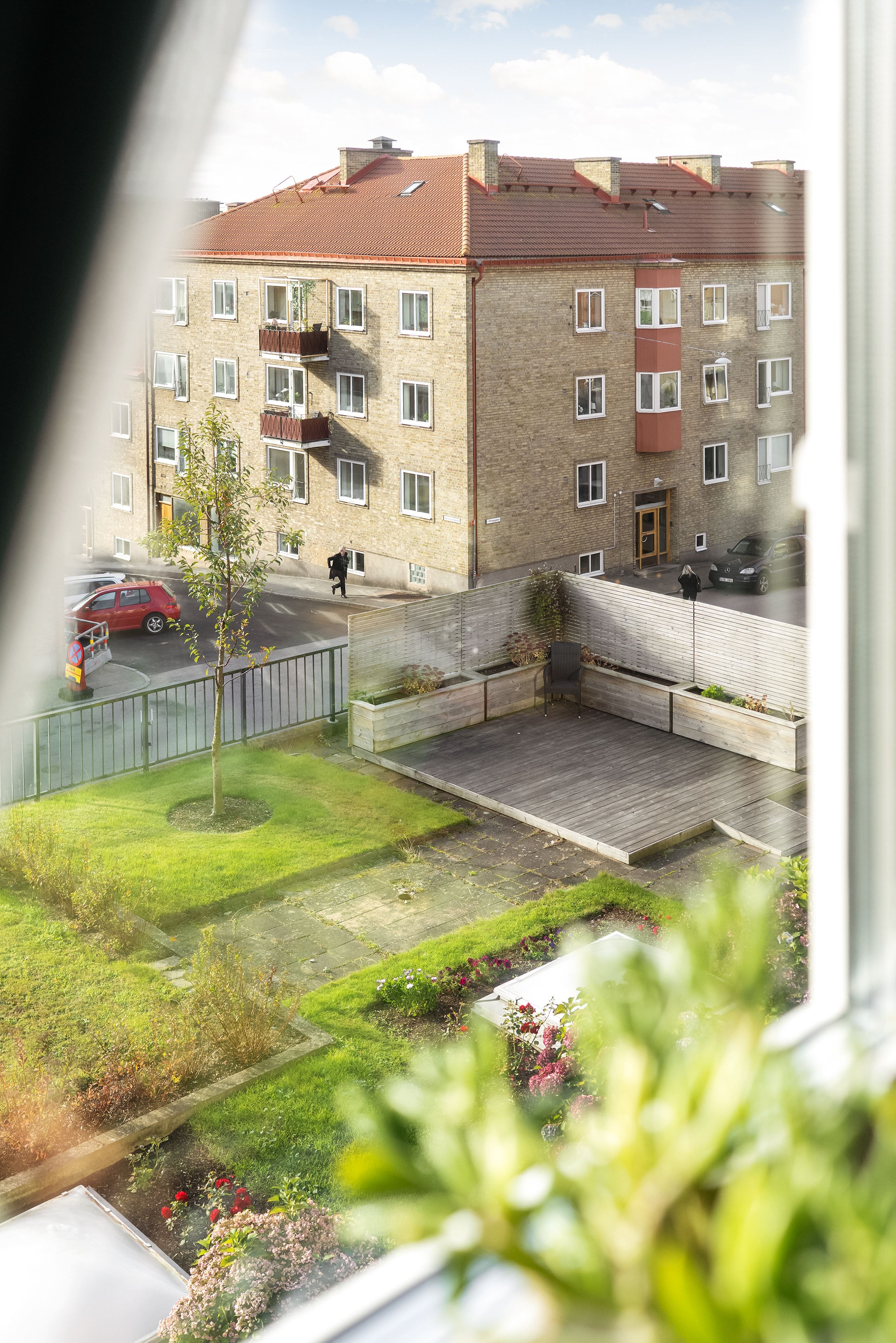 Utsikt mot innergård