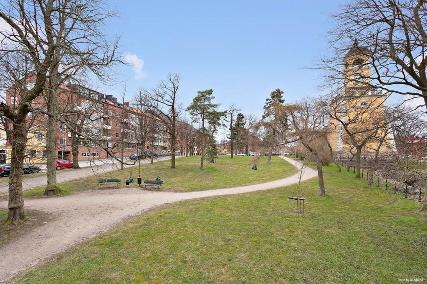 Centrumläge vid mysiga Amiralitetsparken