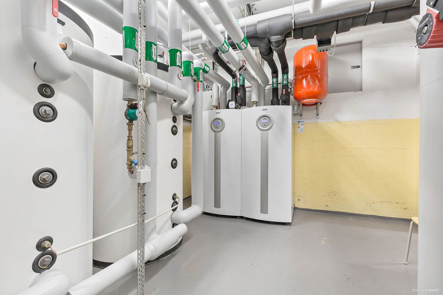 Föreningens bergvärmepump