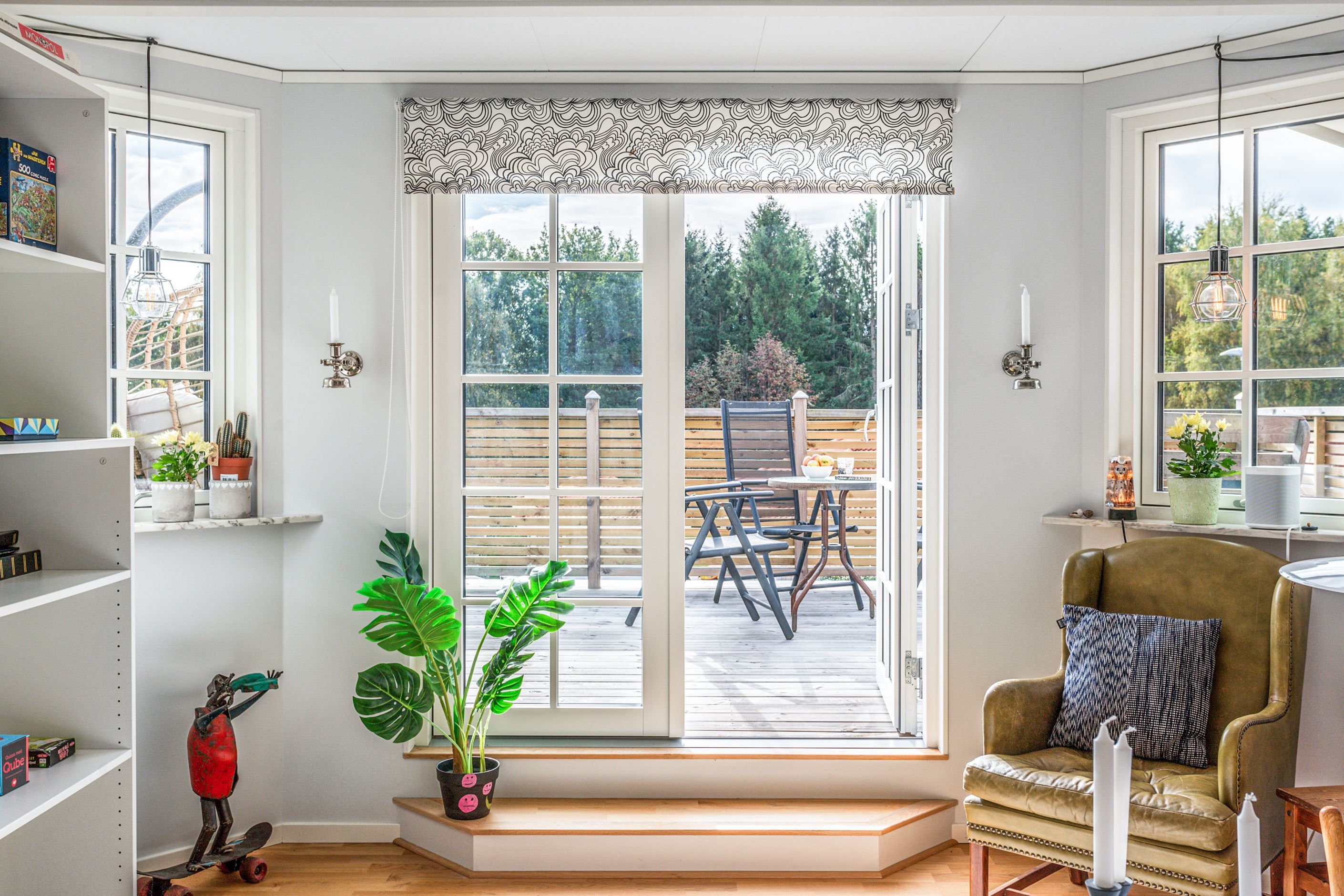 Utgång till balkong