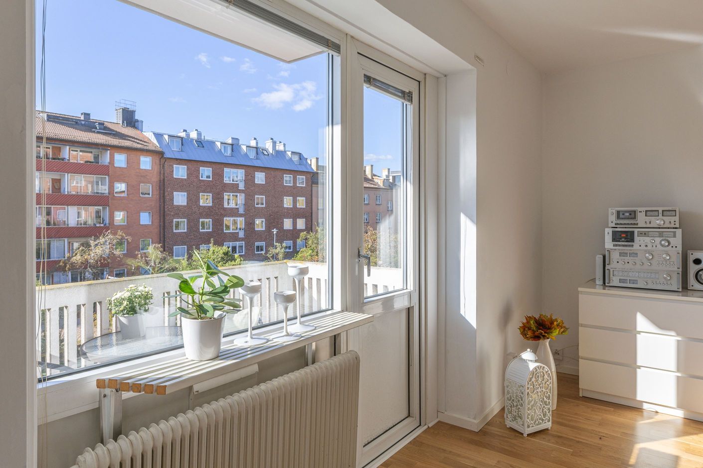 Utgång till balkong