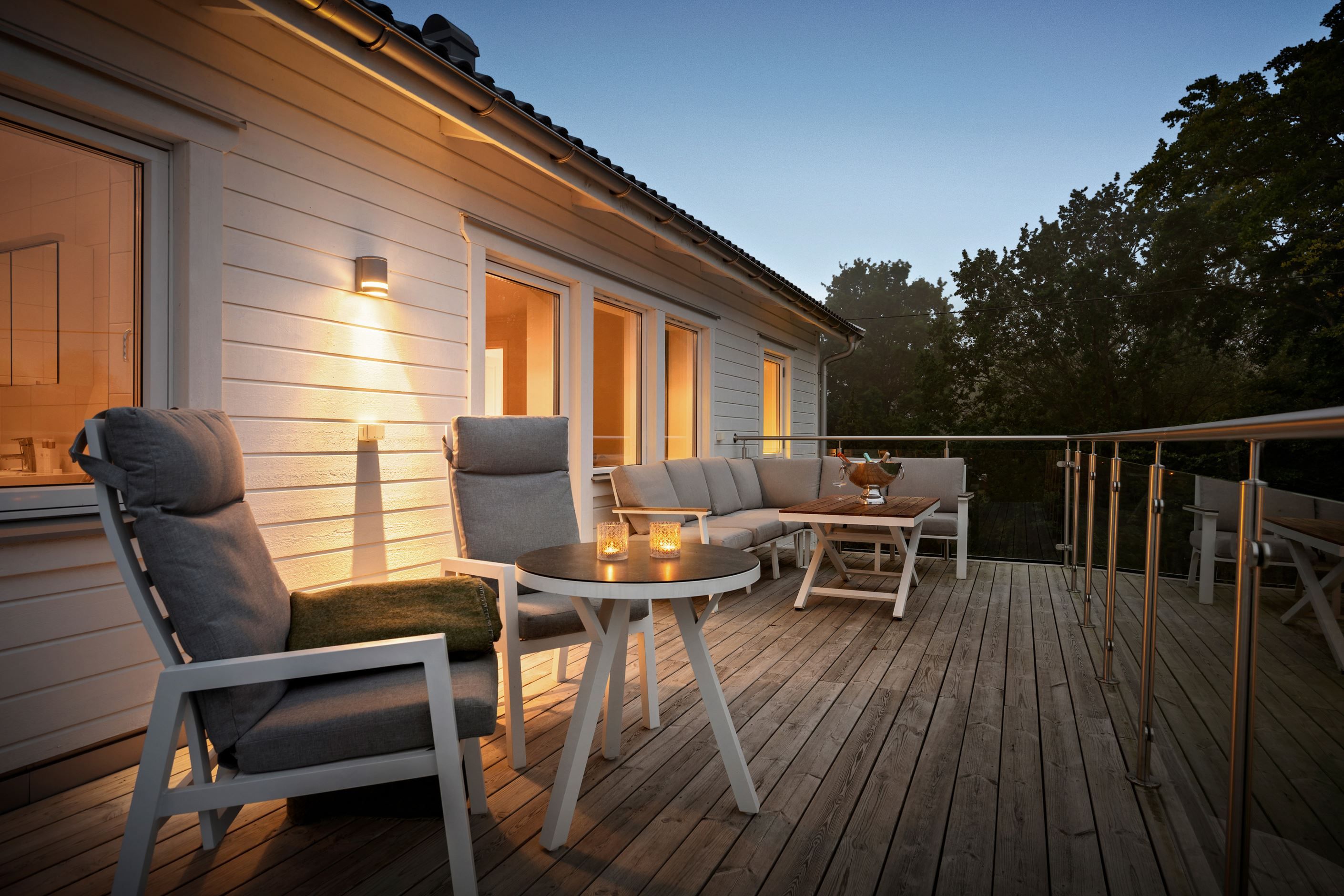 Perfekt plats för sena sommarkvällar.