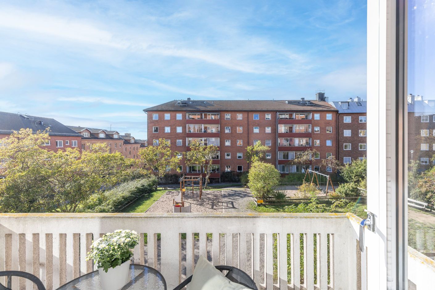 Utsikt från balkong