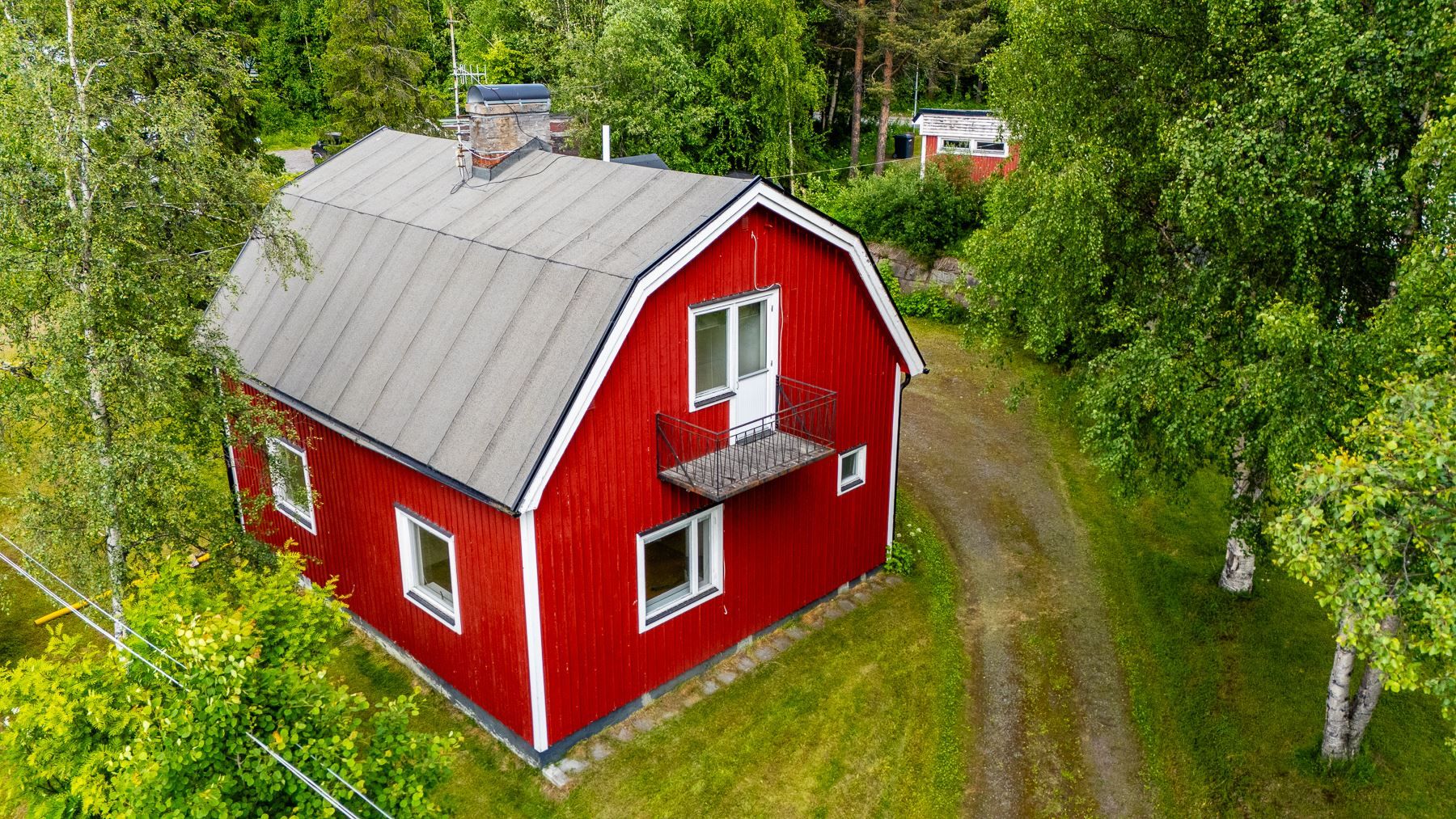 Exteriör röda huset
