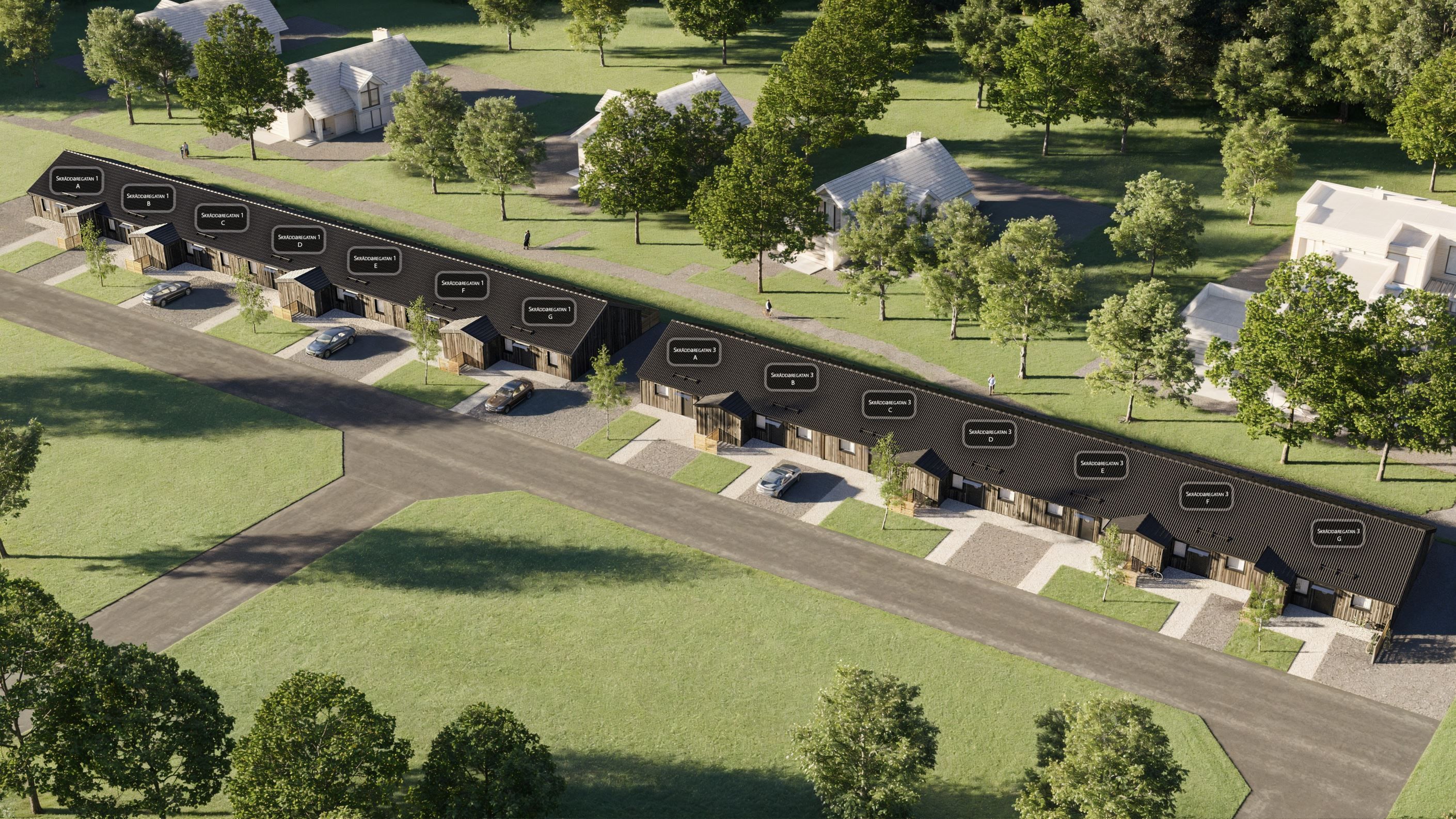 Fasad BRF Skräddaren i Klippan