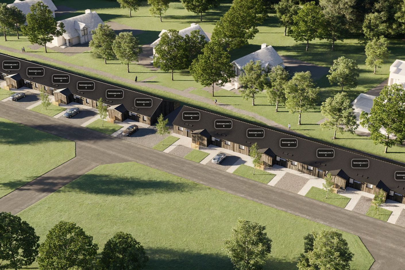 Fasad BRF Skräddaren i Klippan