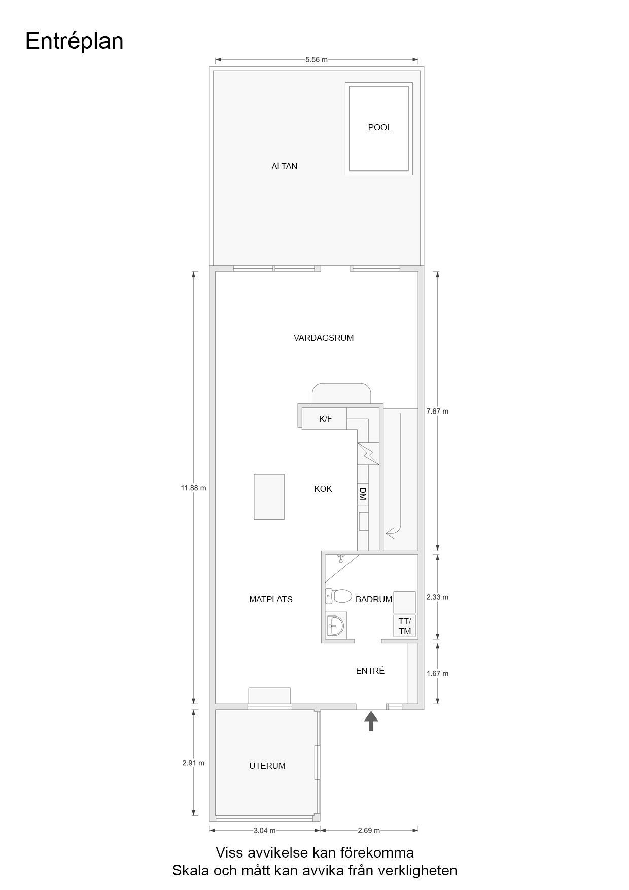 Alternativ planlösning plan 2