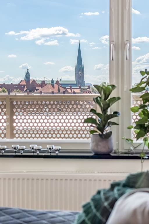 Fantastisk utsikt över vackra Linköping!