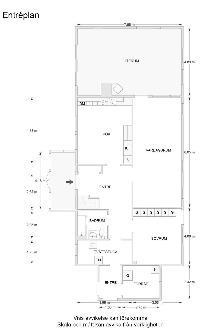 Alternativ planlösning plan 2