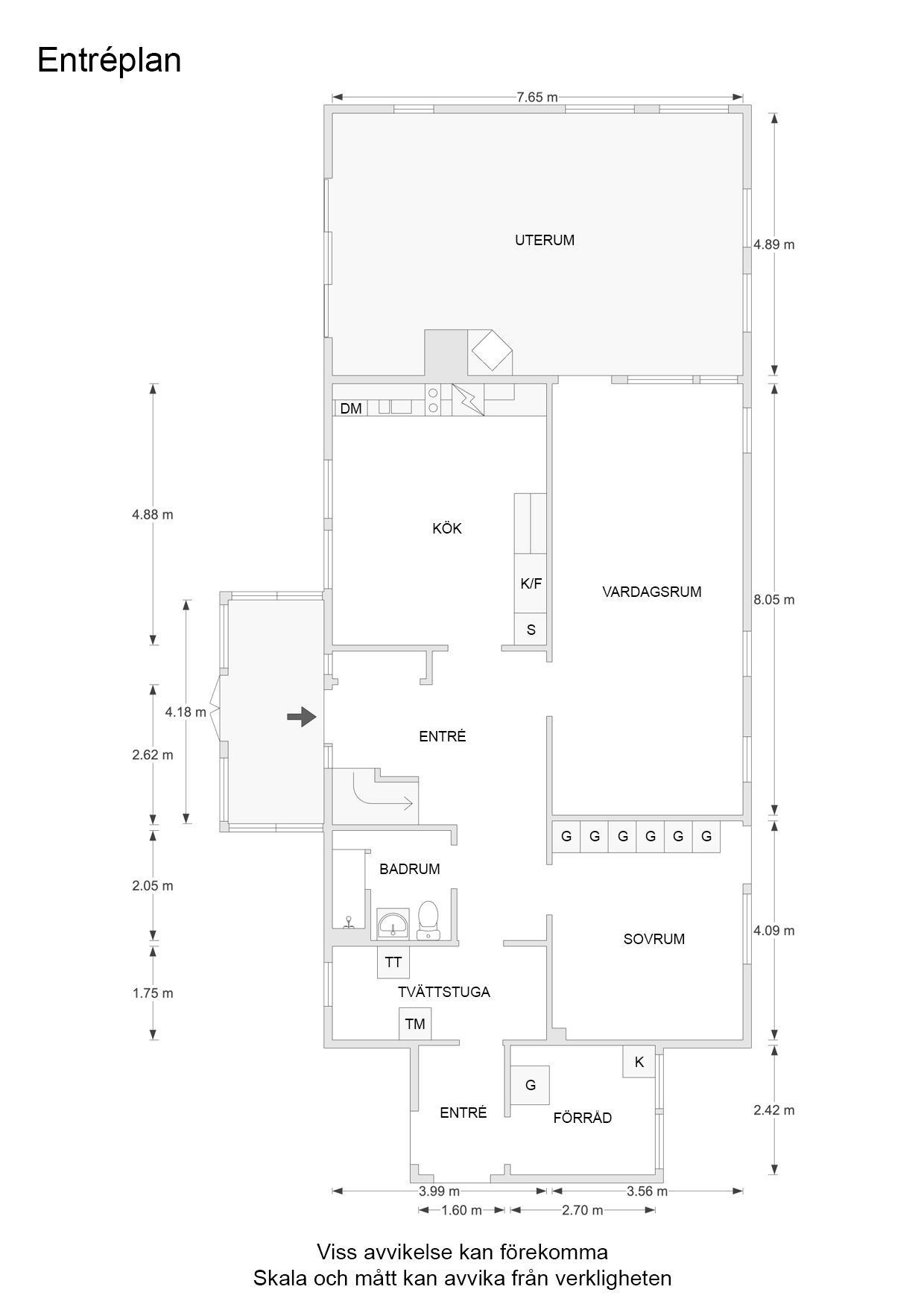 Alternativ planlösning plan 2