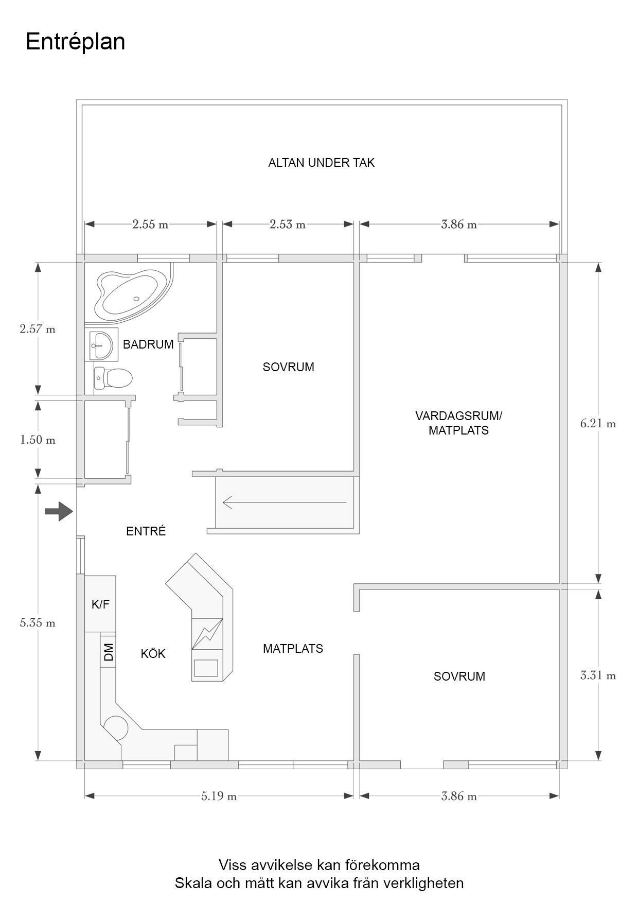 Alternativ planlösning plan 2