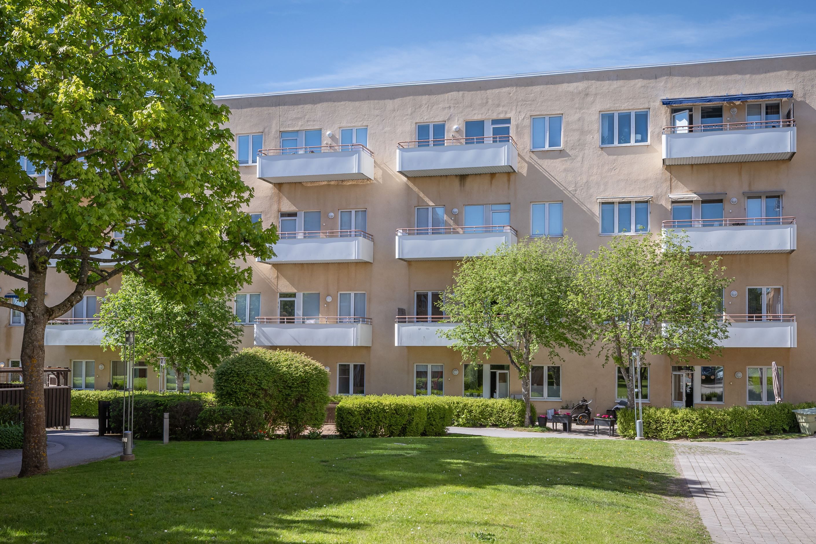 Härlig innergård