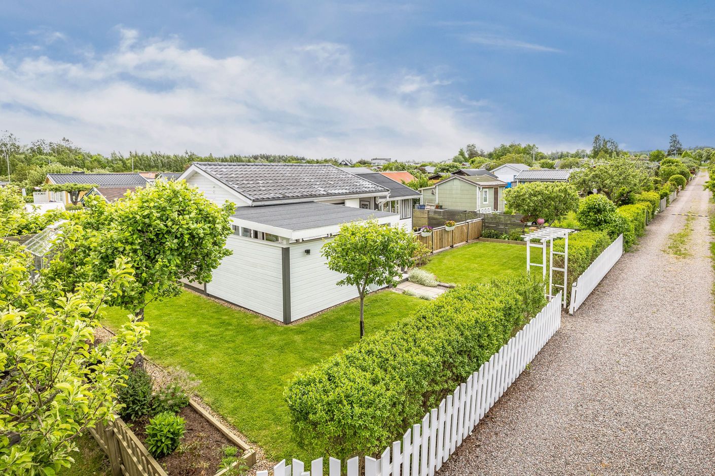 Otroligt fin trädgård