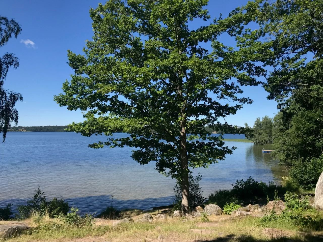 KFUM:s badplats som endast ligger 12 minuter från boendet med bil.