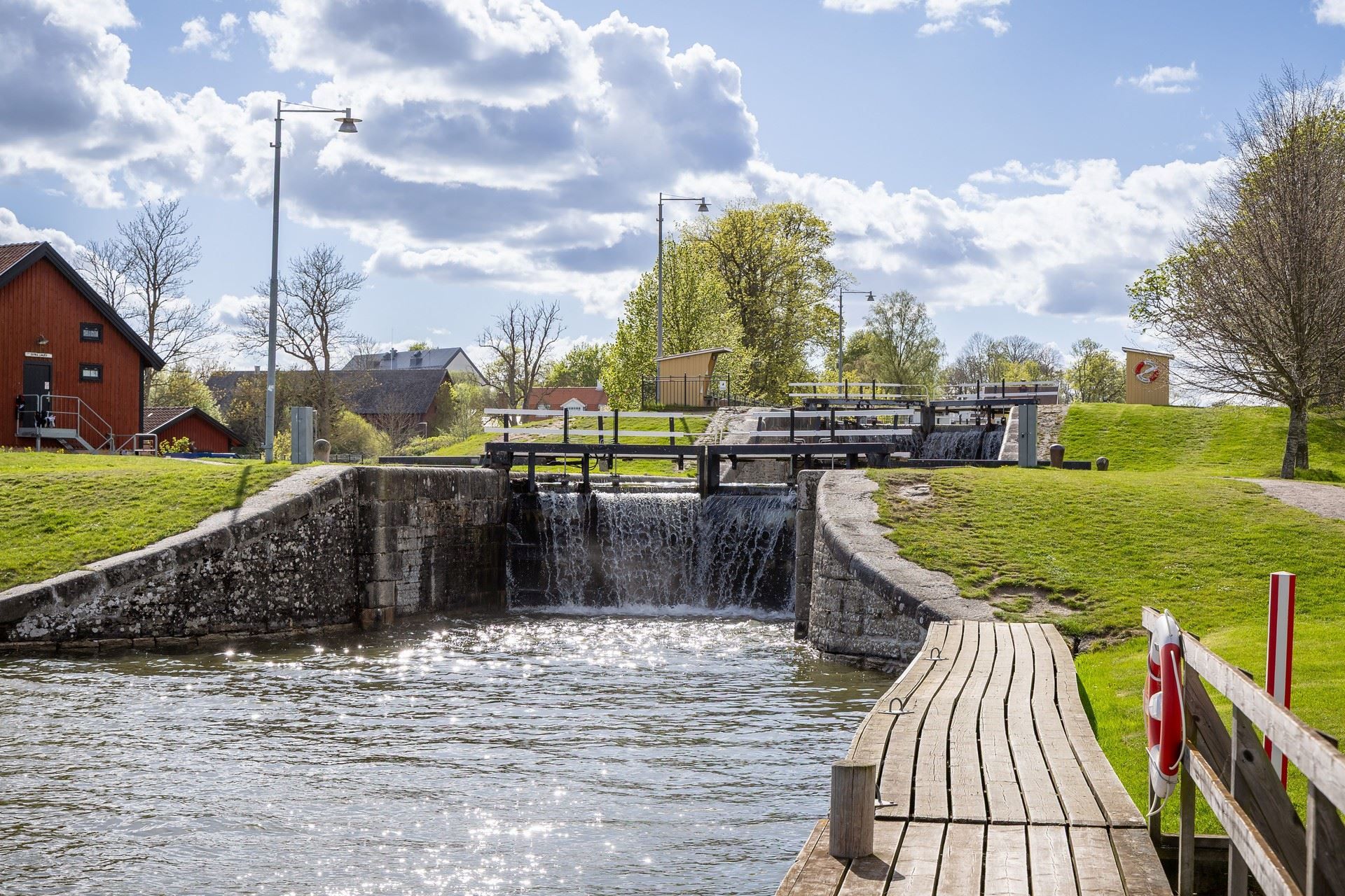 Göta Kanal en kort promenad bort.