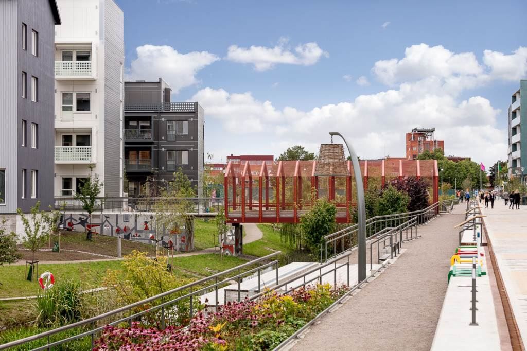 Unik miljö i Vallastaden