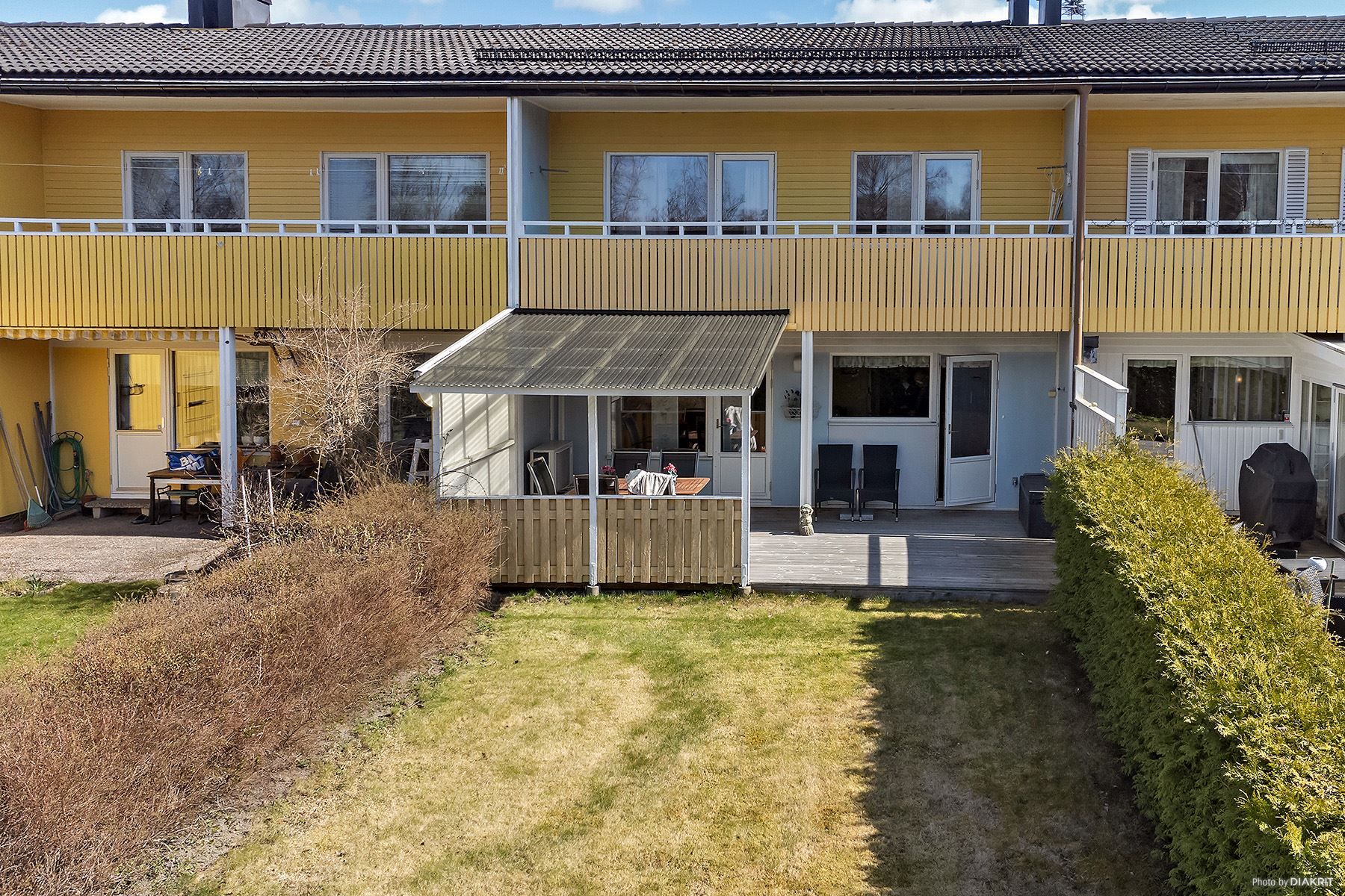 Fasadbild av baksidan av huset