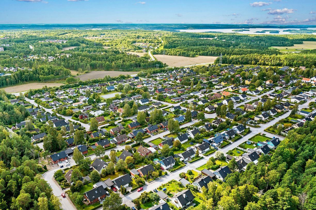 Vy över Västra Jakobsberg