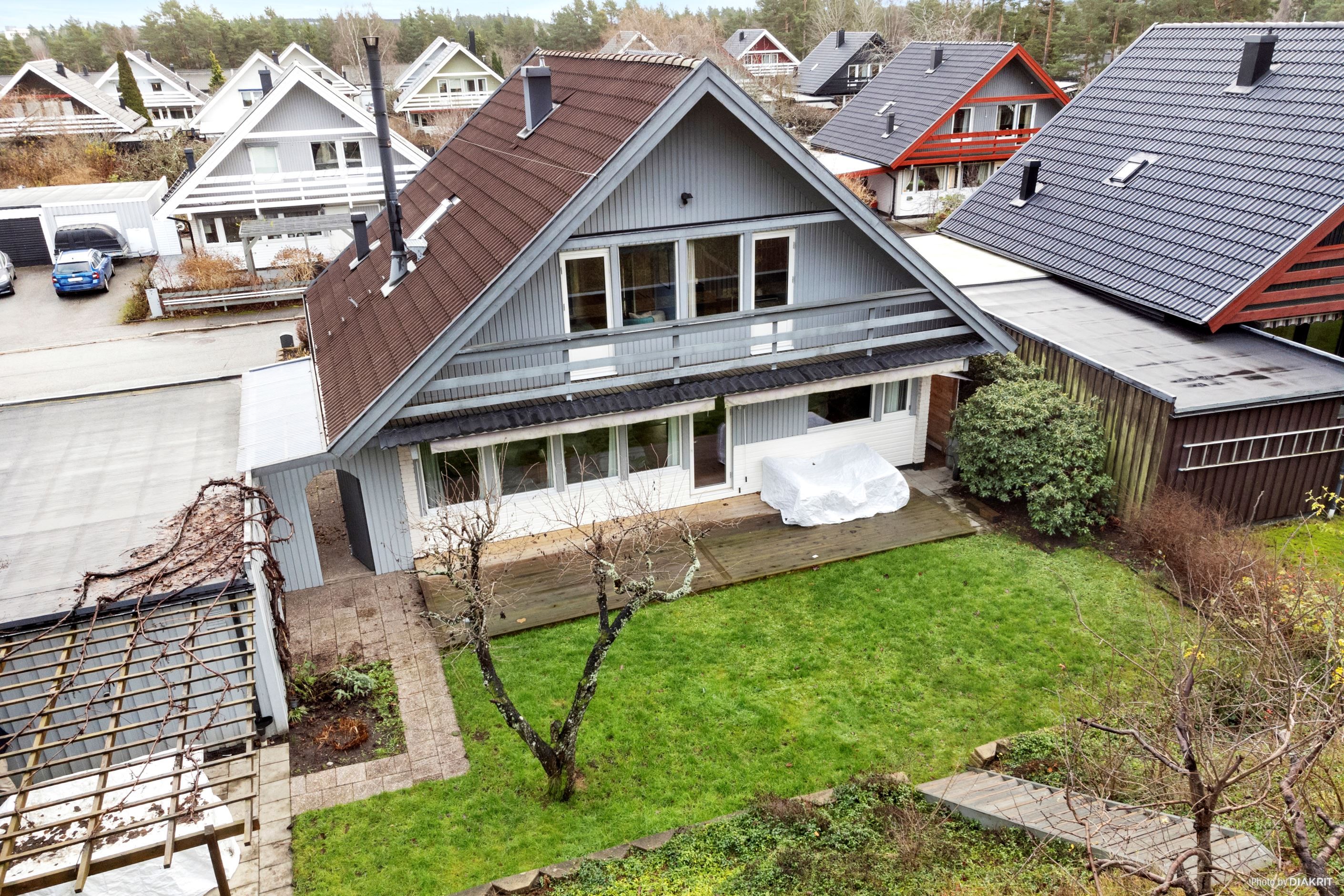 Fasadbild från baksidan av huset