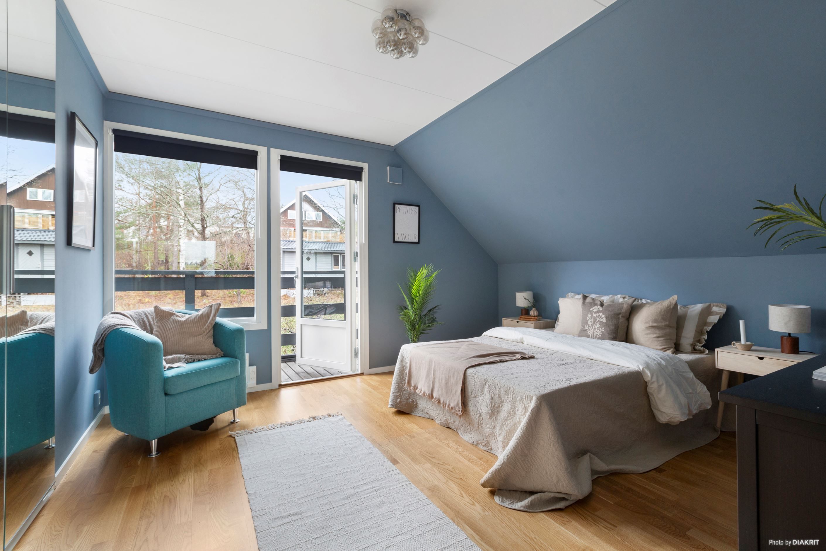 Sovrum 4 - med utgång till balkong i sydvästläge