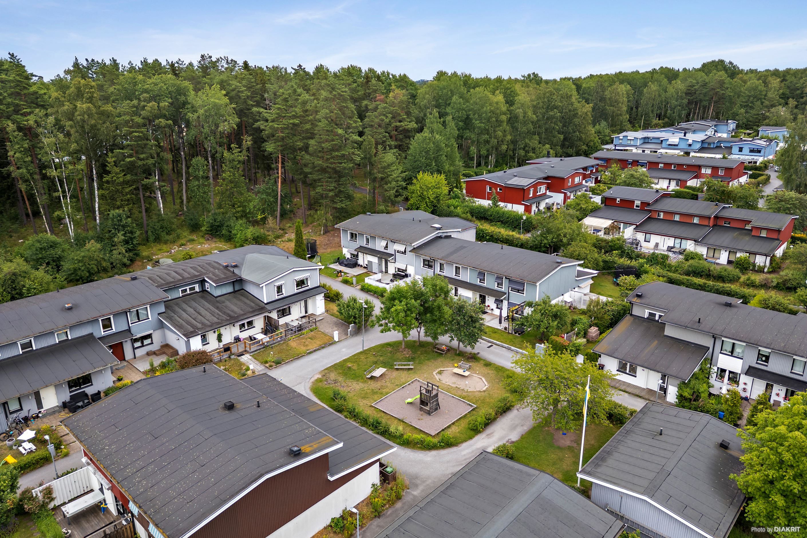 Översiktsbild över bostadsområdet