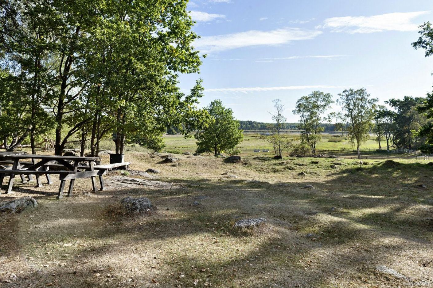 En av flera grillplatser på Järvafältet