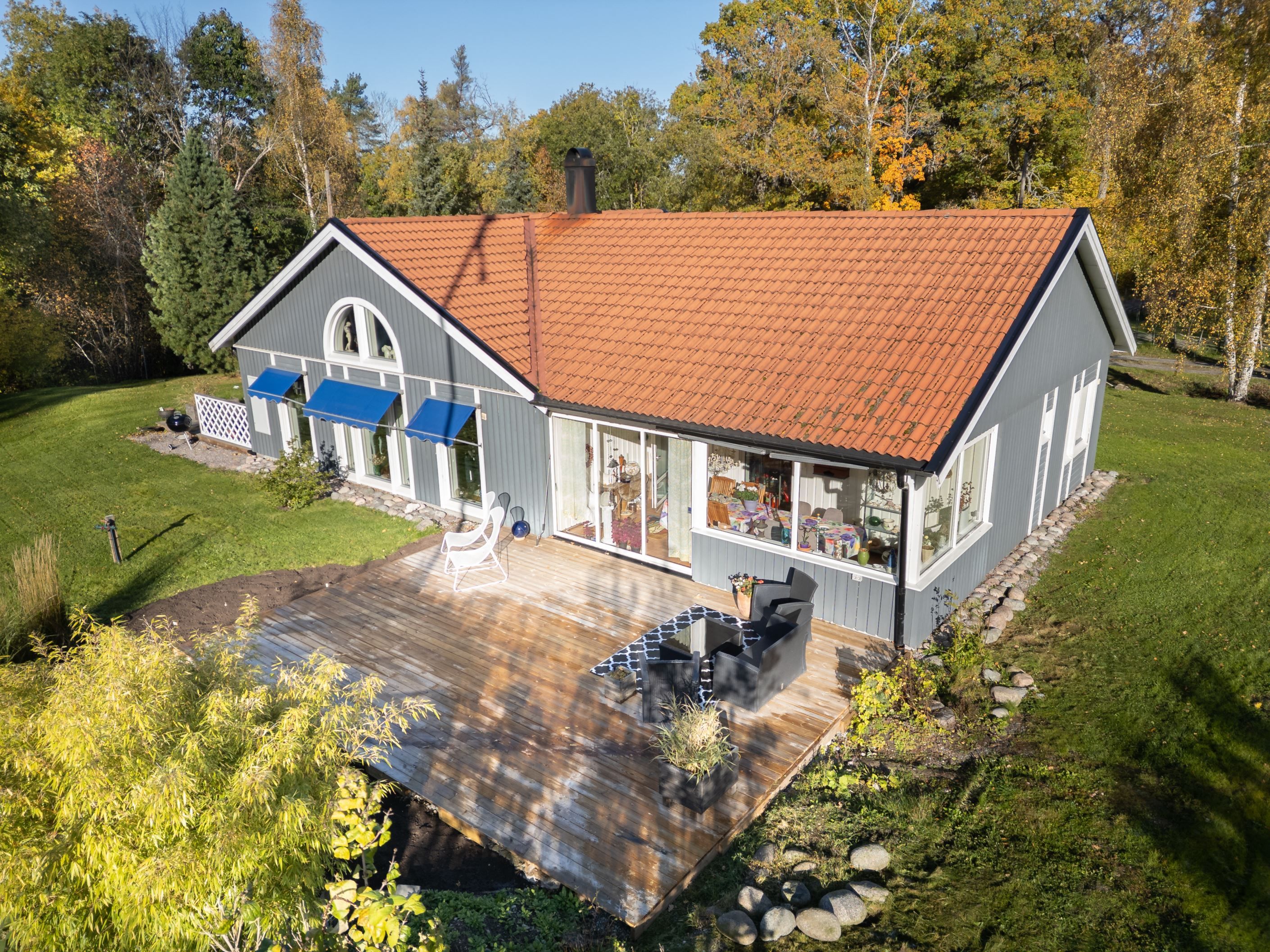 Baksidan av huset