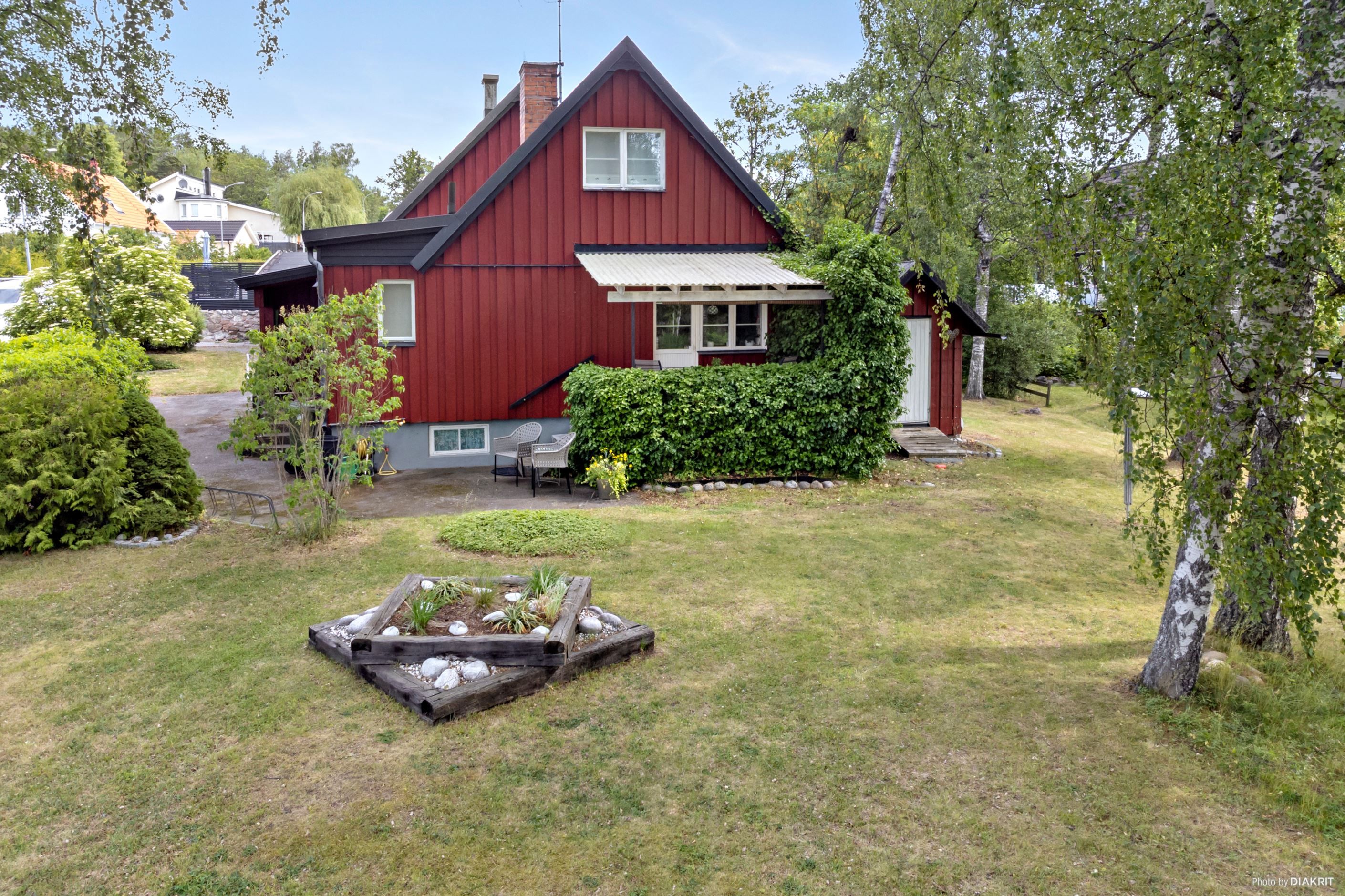 Fasadbild från trädgården