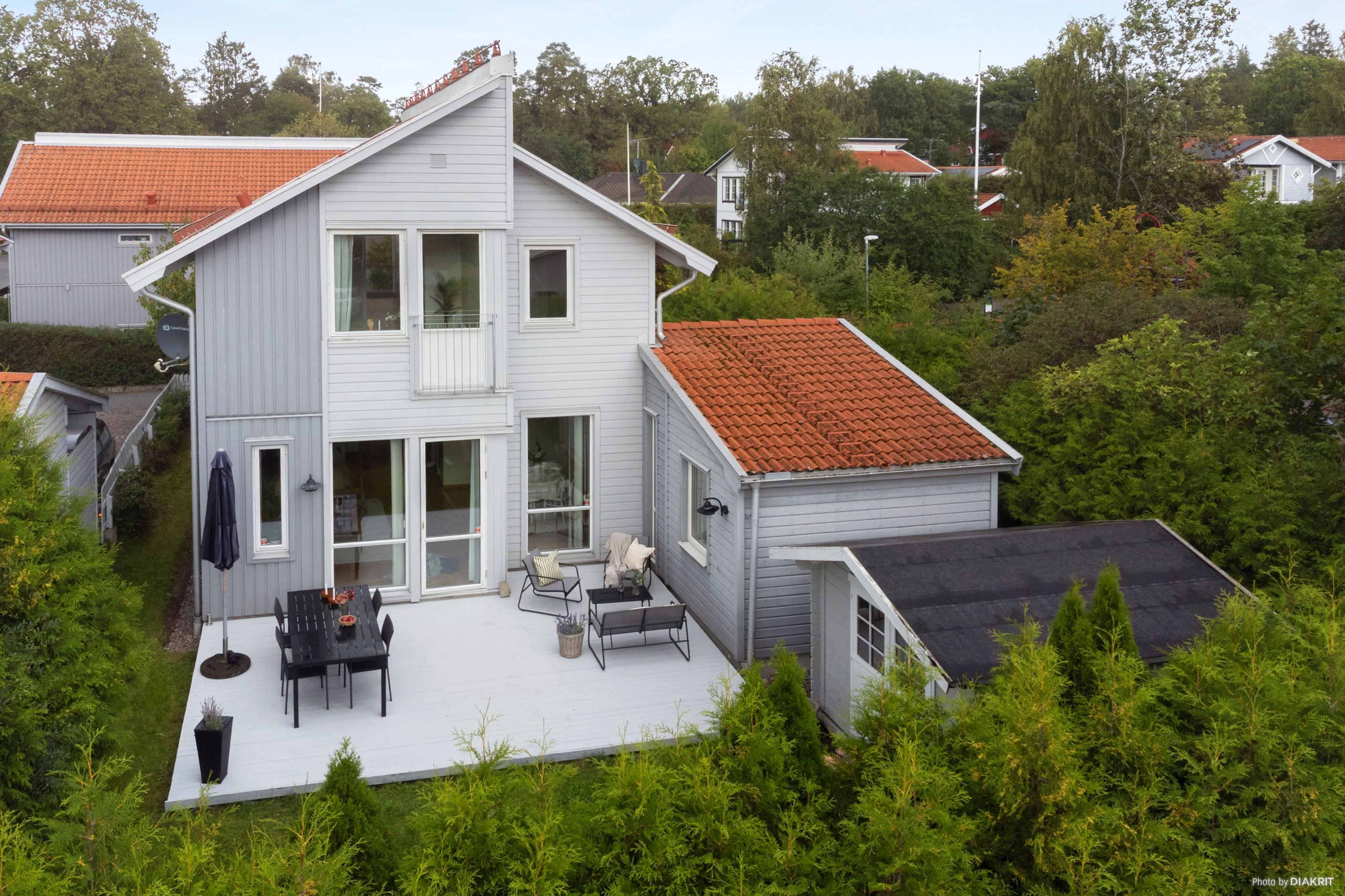 Fasadbild från baksidan av huset