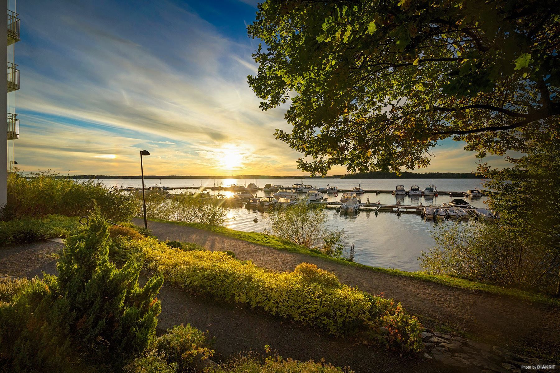 Bolinder strand solnedgång
