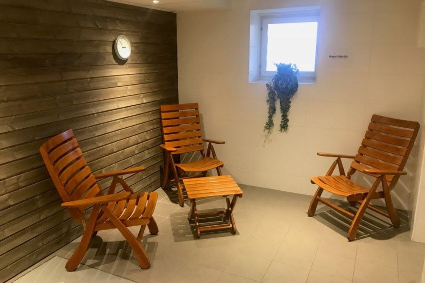 Relaxutrymme i föreningens SPA-avdelning