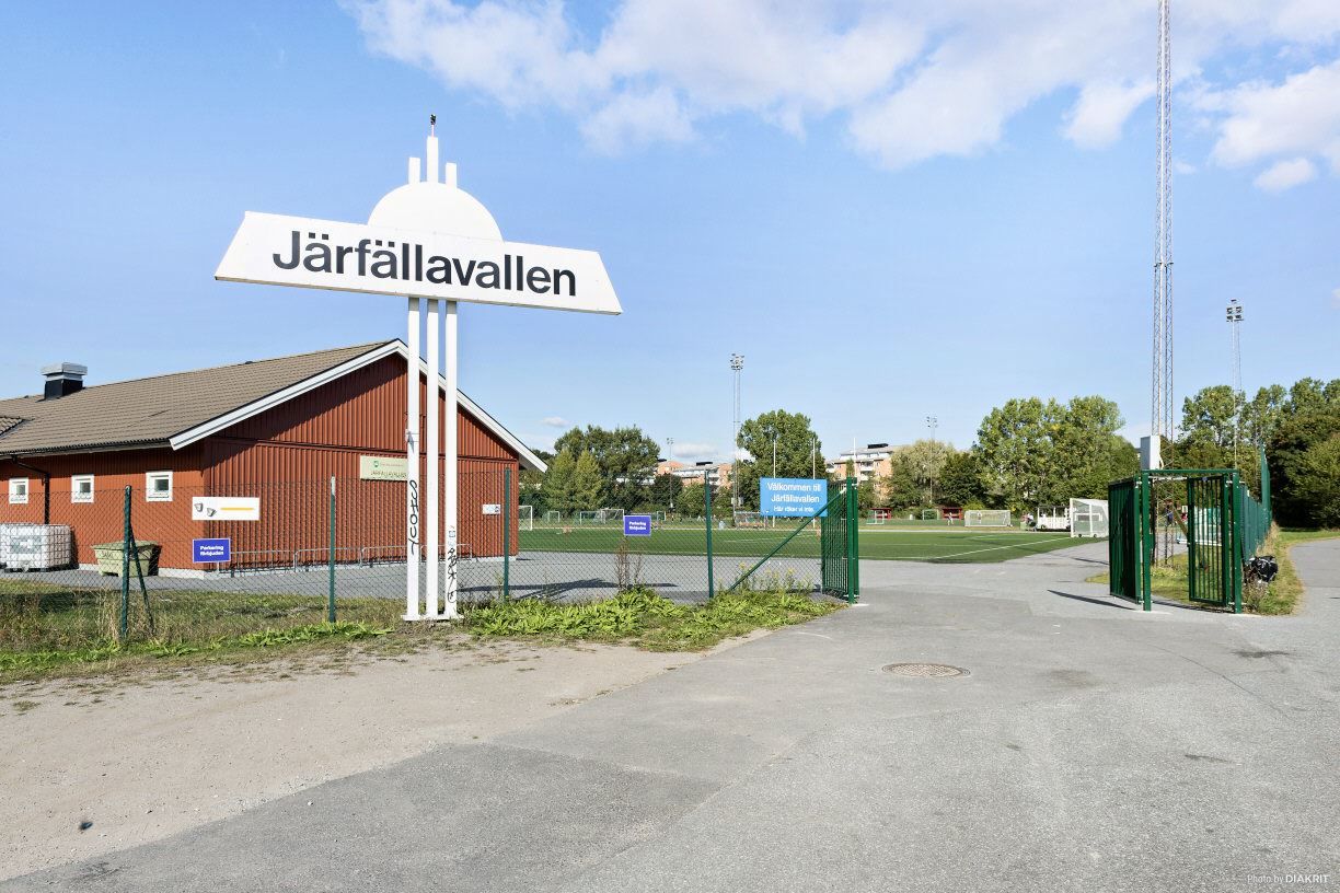 Järfällavallen med konstgränsplaner