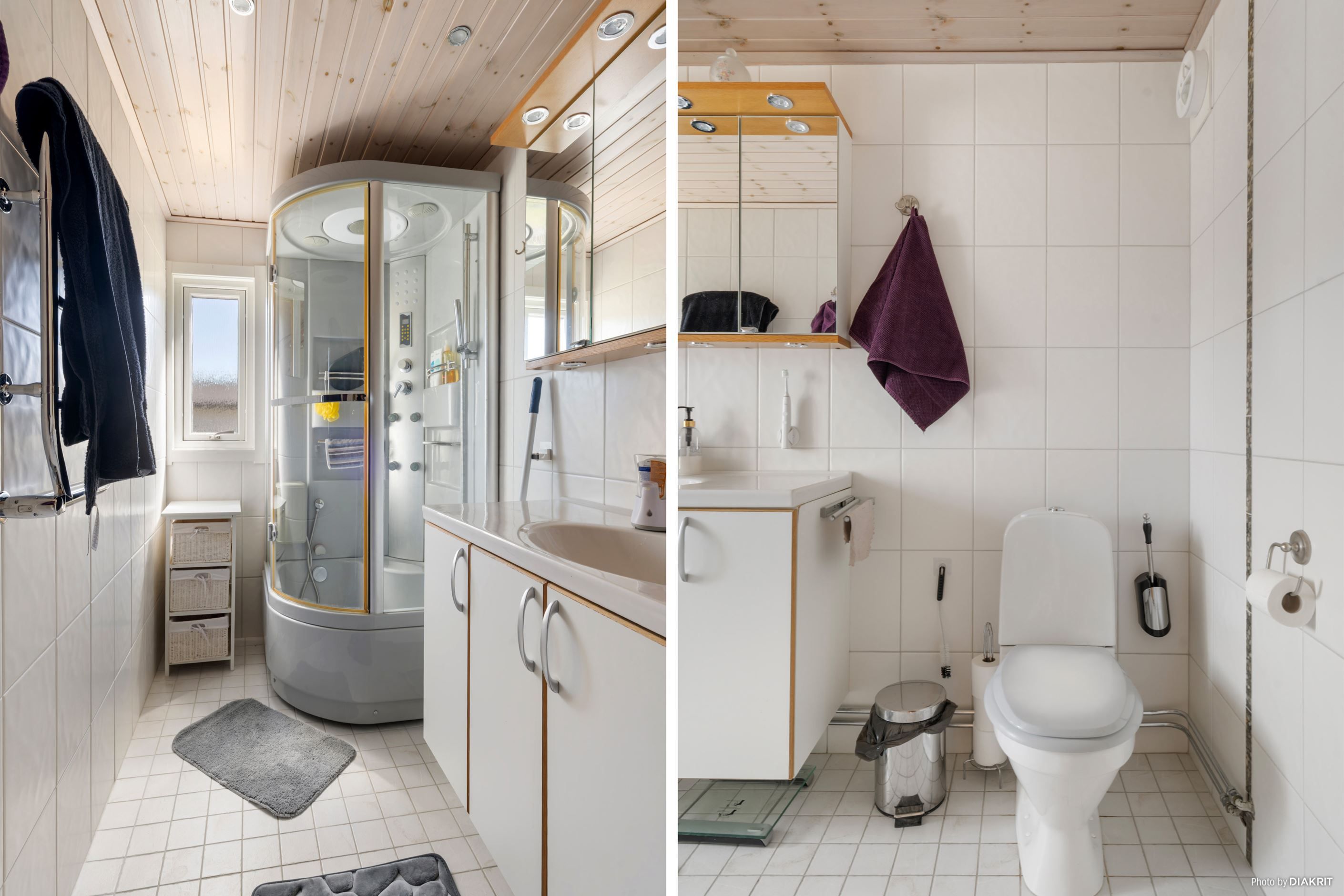 WC-/duschrum - övre plan