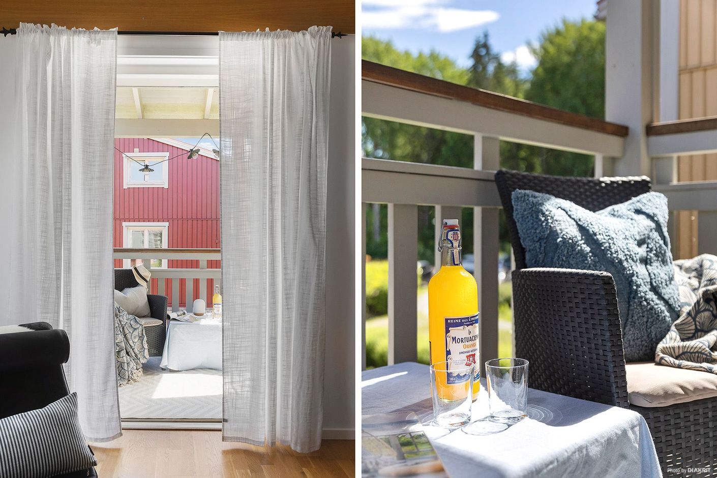 Utgång till balkongen