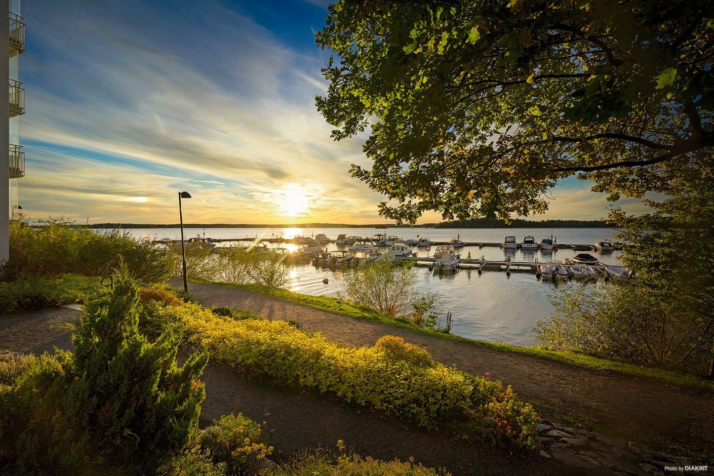 Bolinder strand solnedgång