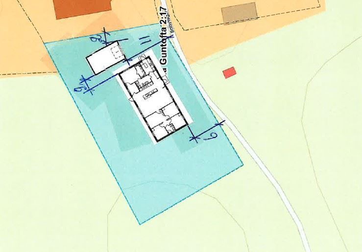 Situationsplan Smart 140 enplanshus