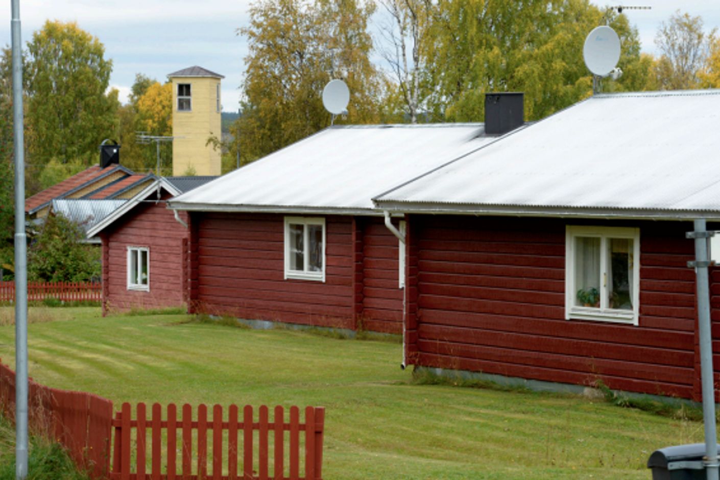 Parhusen i nordlig riktning