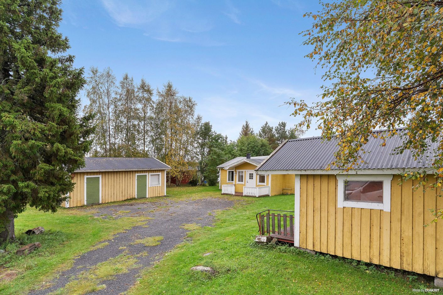 Garage, stuga och förråd