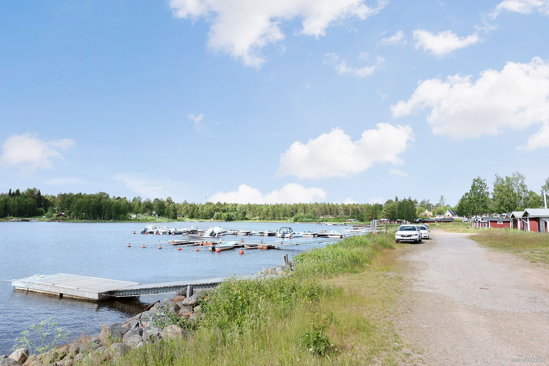 Gångavstånd till en av flera båthamnar i Båtskärsnäs