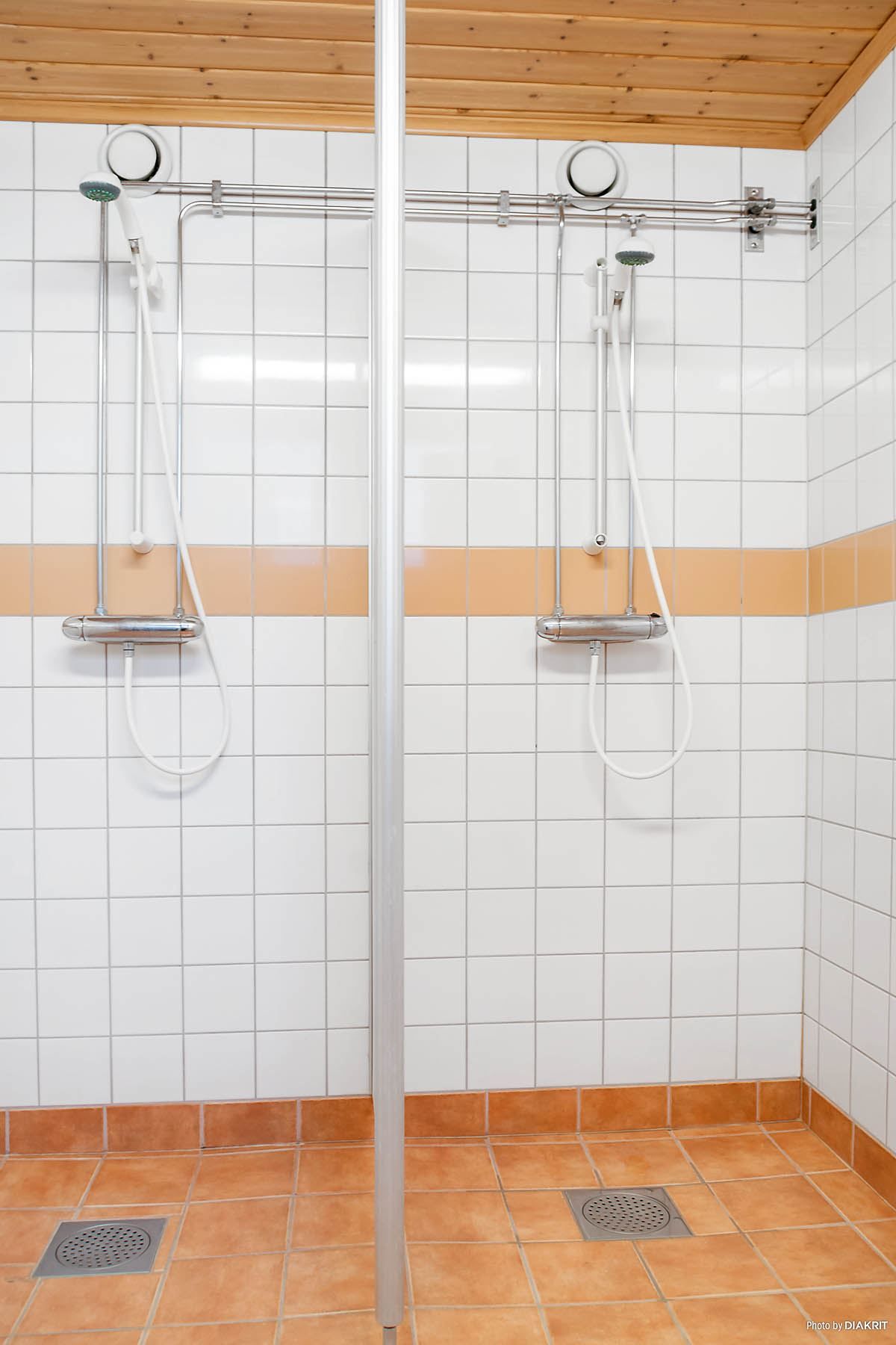 Föreningens duschrum vid bastun