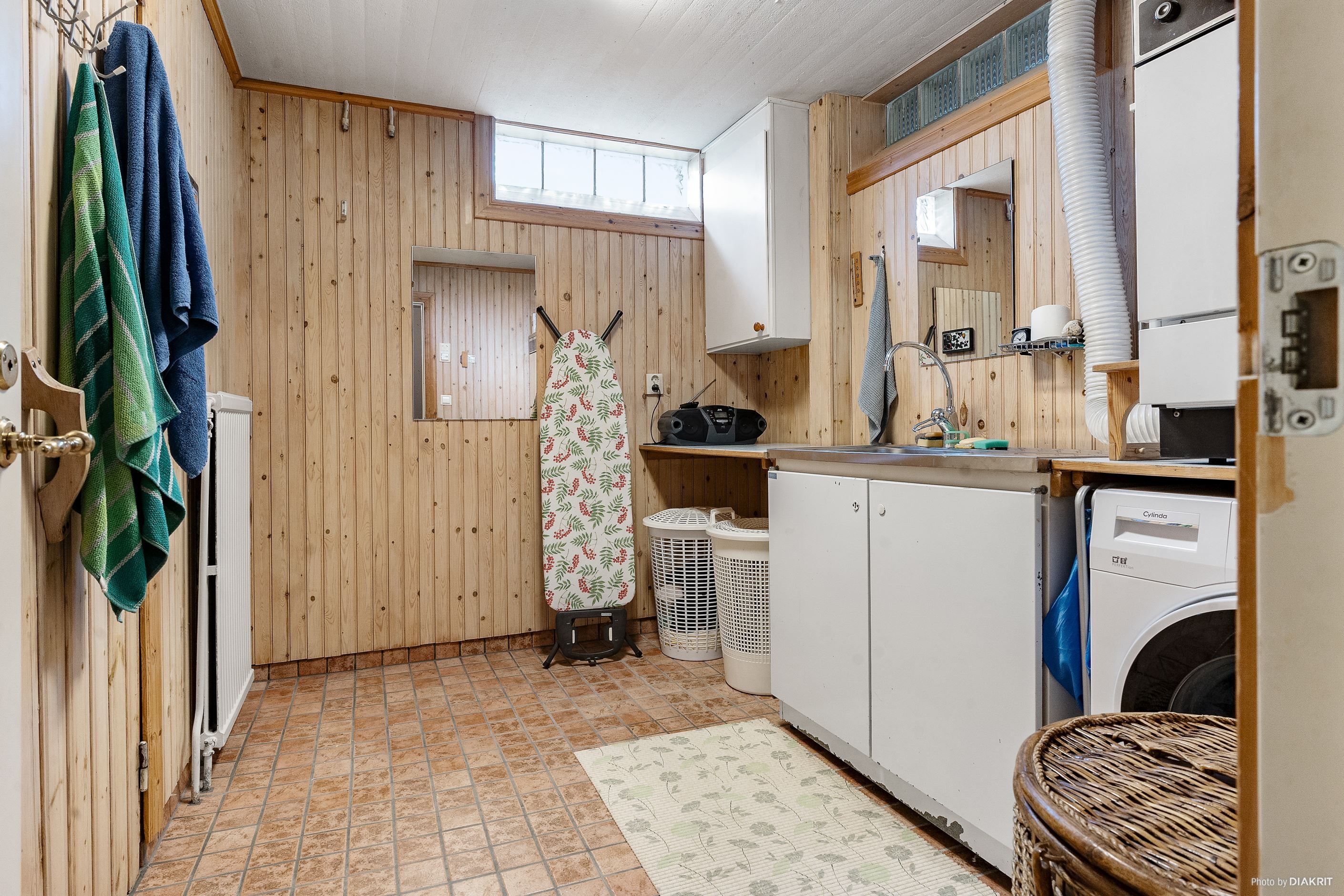 Tvättstuga i källarplan