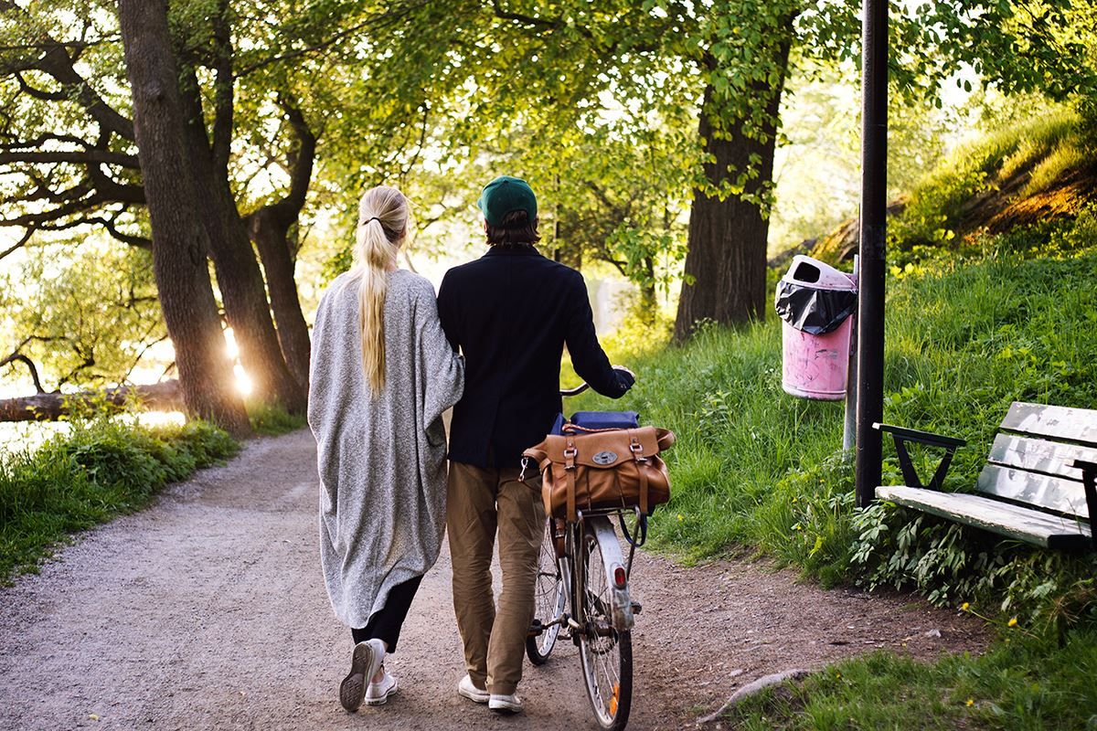 Promenadstråk längs Årstaviken
