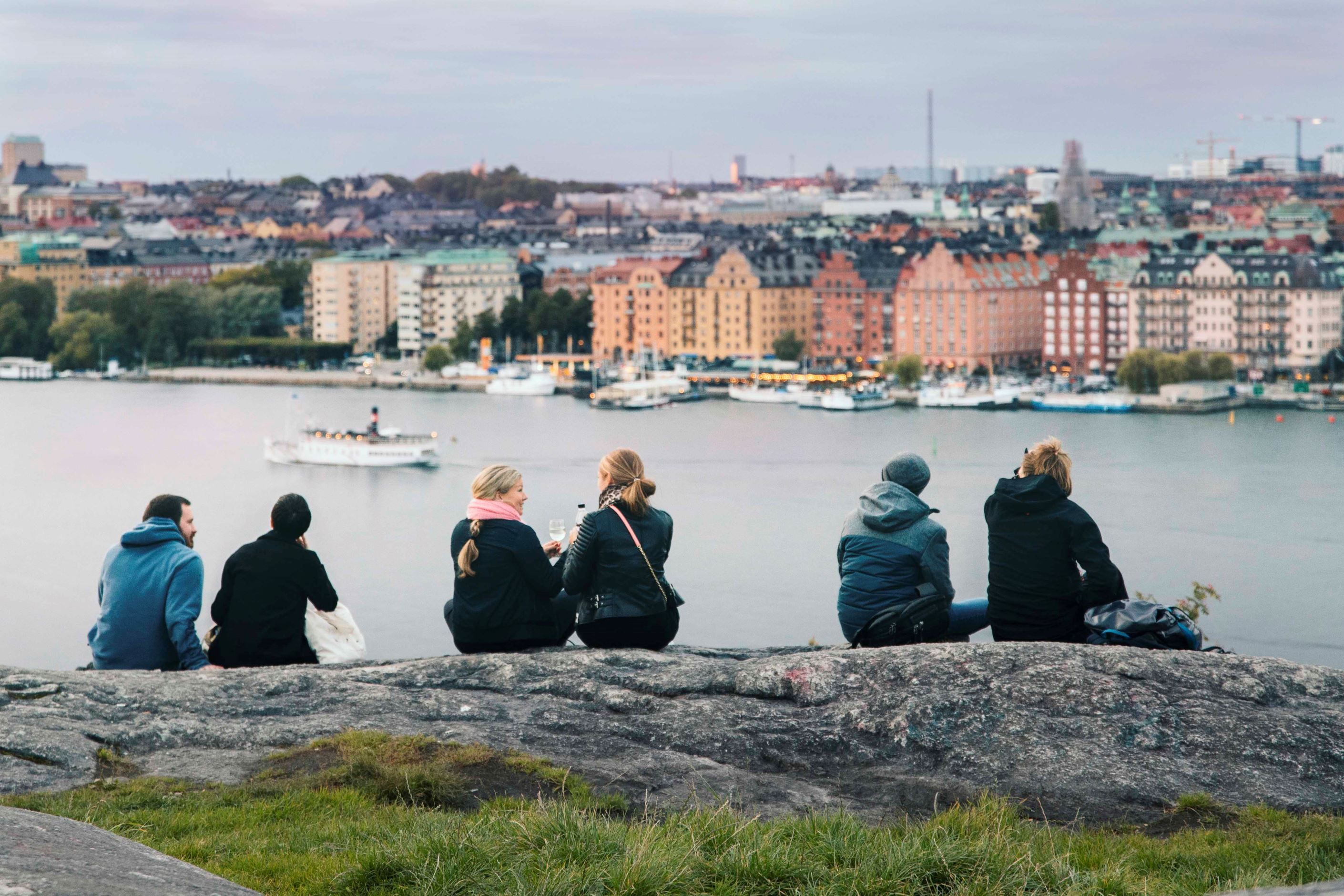 Utsikt från Skinnarviksberget övre Riddarfjärden