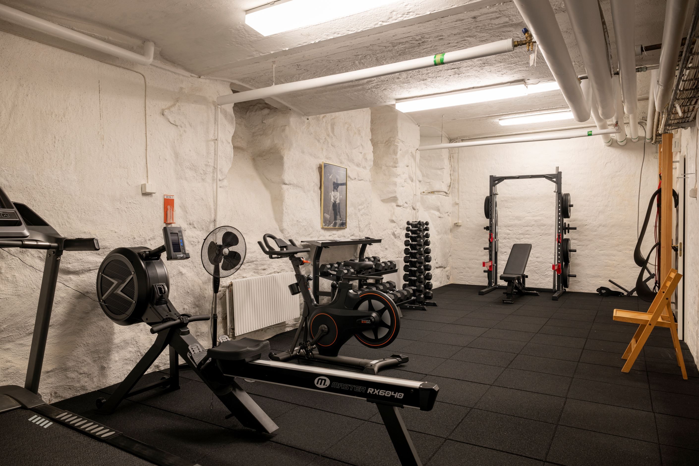 Lyxigt med gym i föreningen!